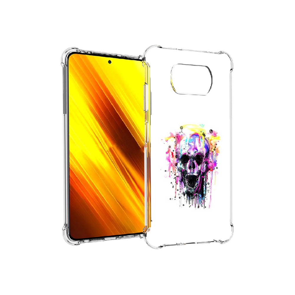 Чехол MyPads Tocco для Xiaomi Poco X3 граффити череп (PT154881.262.298)