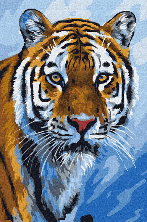 

Картина по номерам Molly Глаза тигра, 20x30, Глаза тигра