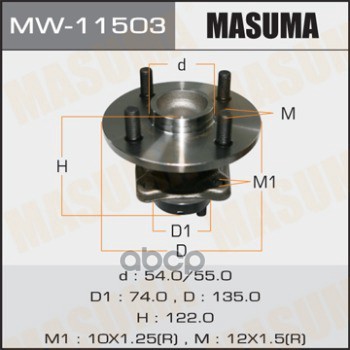 

Ступичный Узел Masuma Mw-11503 Masuma арт. MW-11503