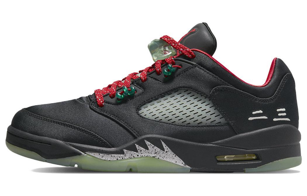 

Кеды унисекс Jordan CLOT x Air Jordan 5 retro low sp jade черные 42.5 EU, Черный, CLOT x Air Jordan 5 retro low sp jade