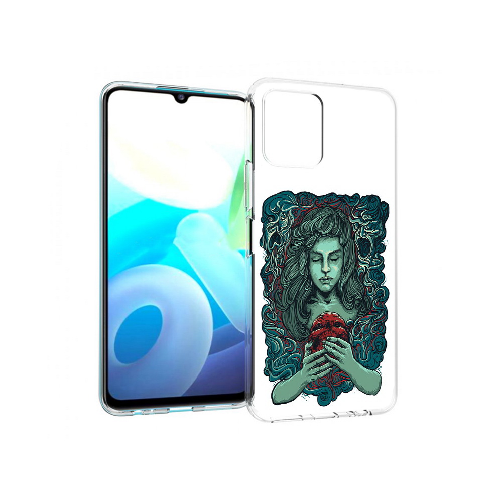 

Чехол MyPads Tocco для Vivo Y15s спящая девушка (PT224456.390.619), Прозрачный, Tocco