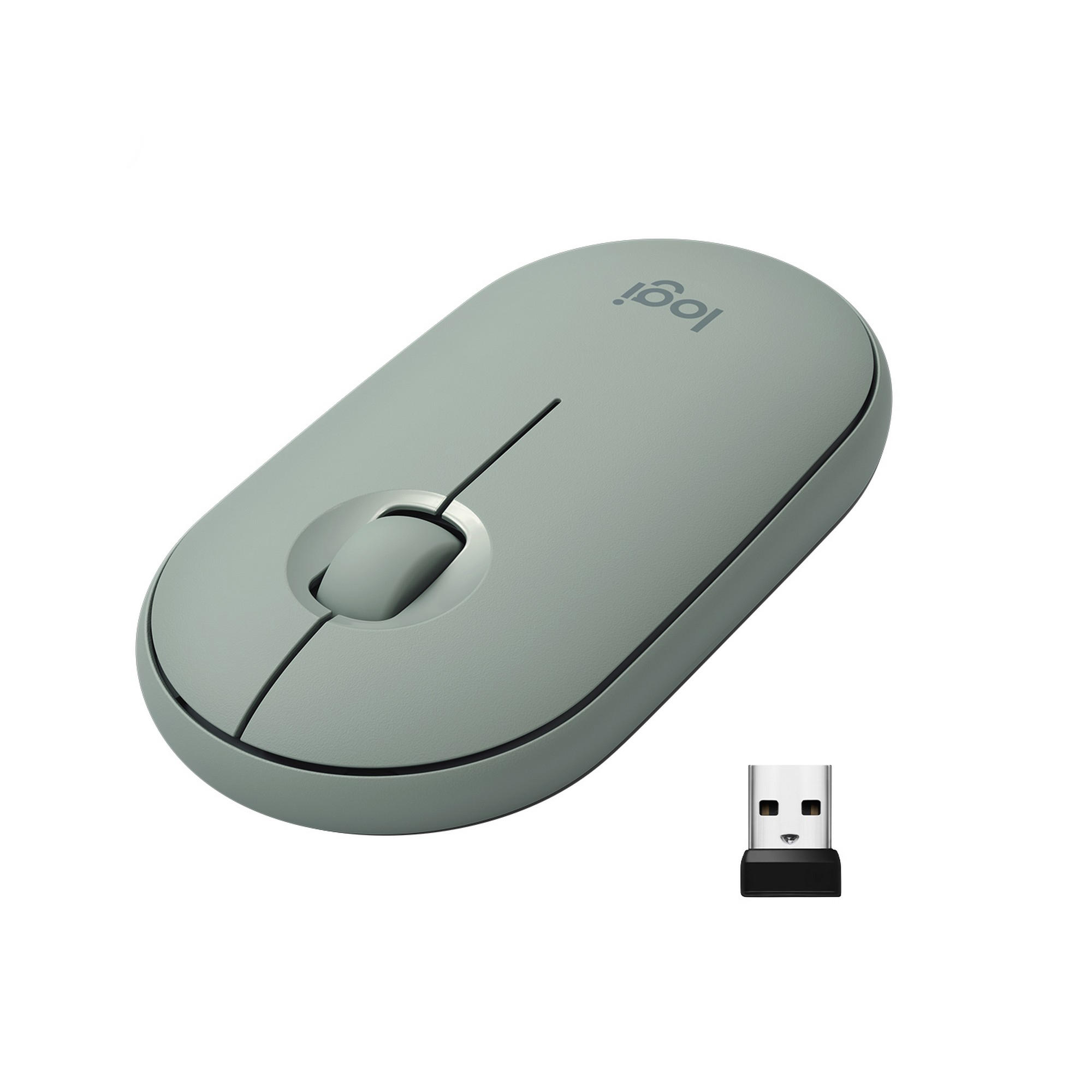 фото Беспроводная мышь logitech m350 pebble light green (910-005720)