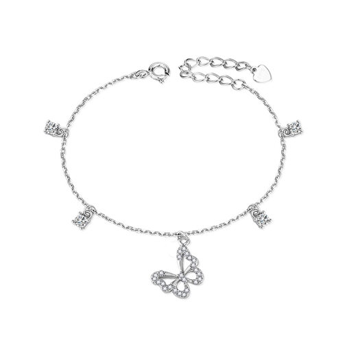 

Браслет из серебра р. 21 SOKOLOV 94051292-91, фианит, 94051292-91