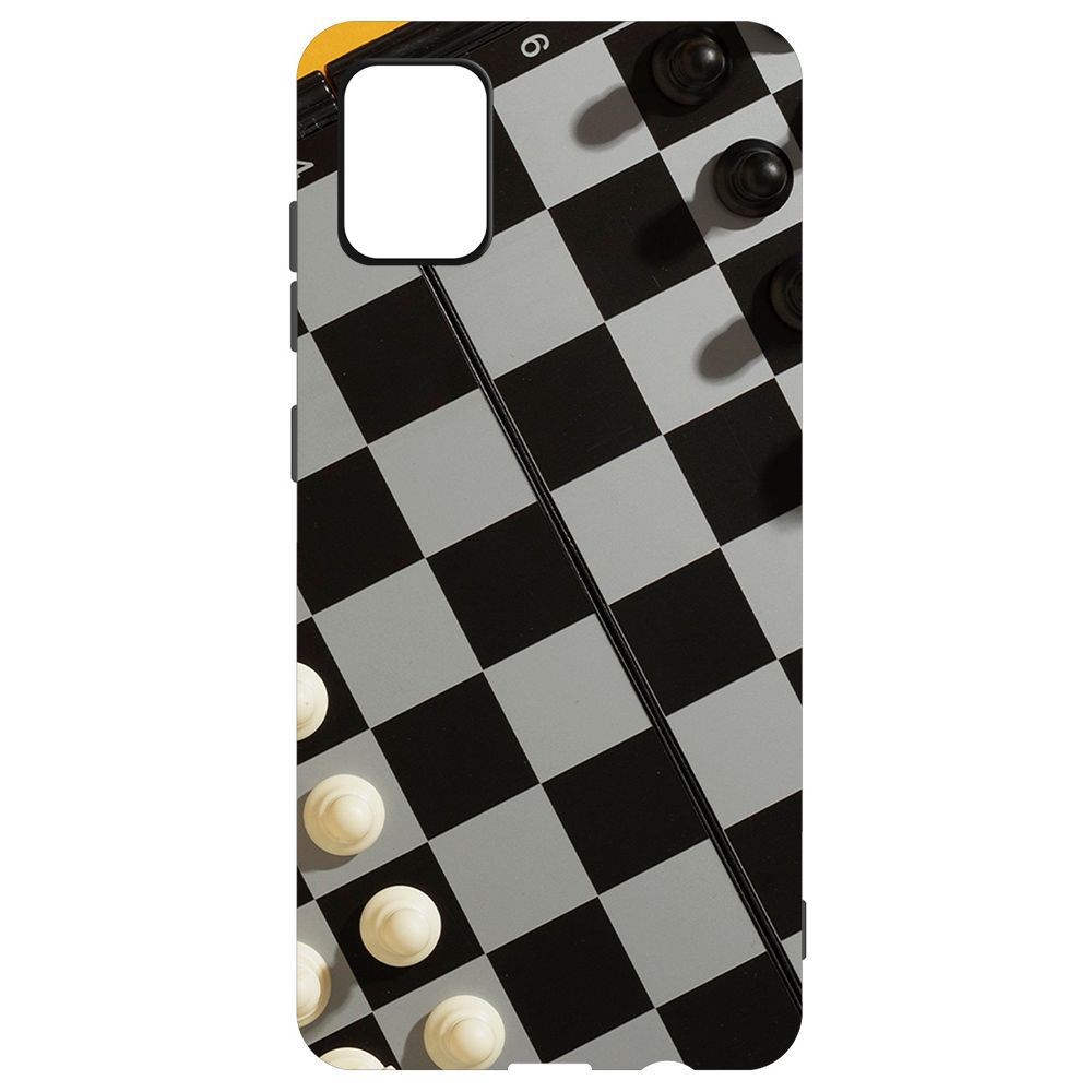 

Чехол-накладка Krutoff Soft Case Шахматы для Samsung Galaxy A51 (A515), Черный