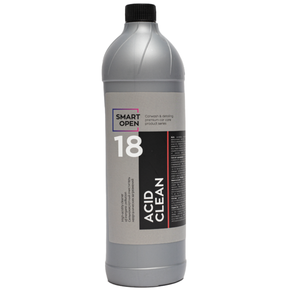 

Сильнокислотный очиститель неорганических загрязнений Smart Open Acid Clean 1л.