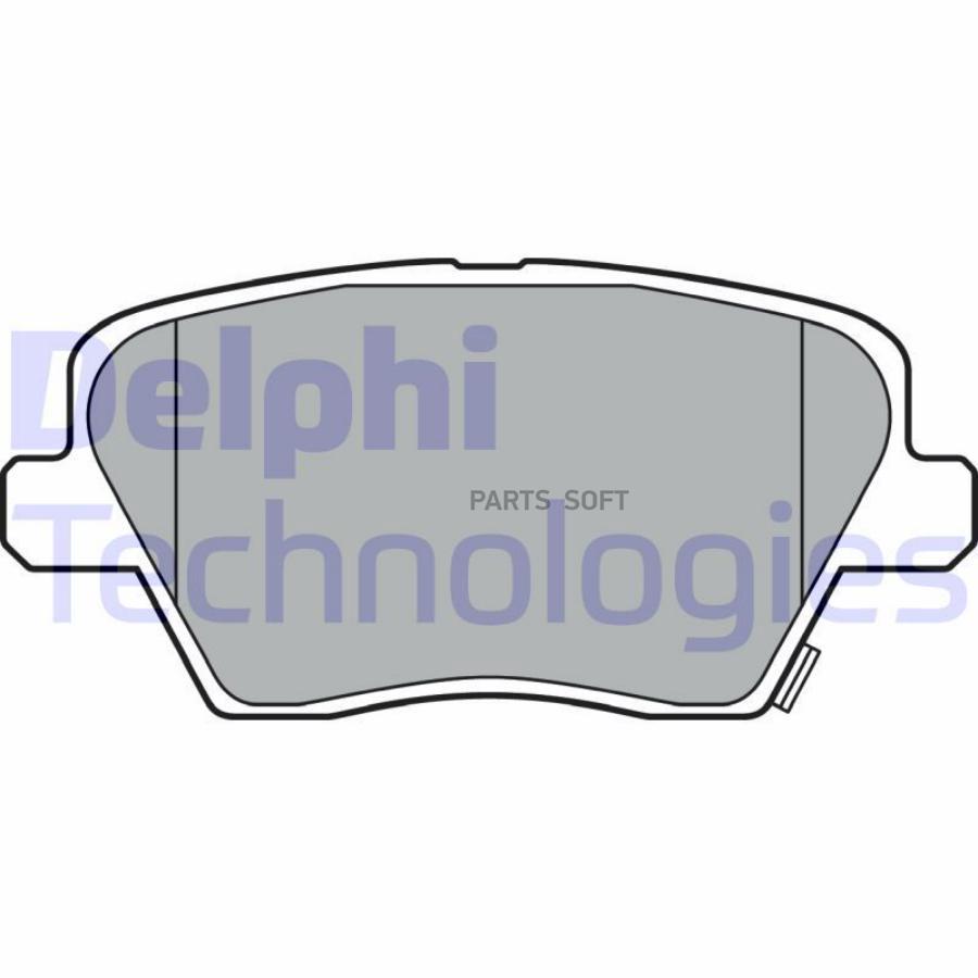 DELPHI LP3386 Колодки тормозные задние дисковые к-кт