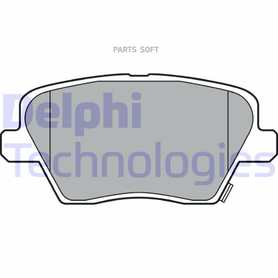 

Колодки тормозные задние дисковые к-кт DELPHI LP3386