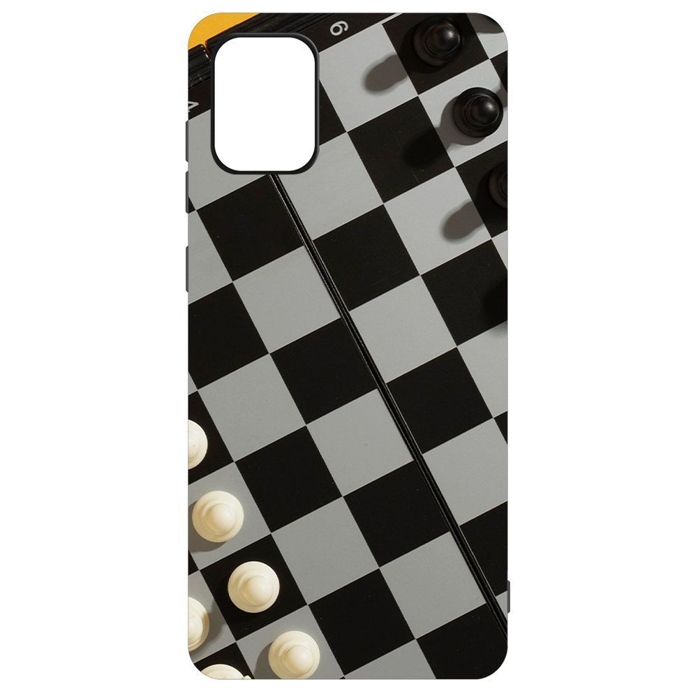 Чехол-накладка Krutoff Soft Case Шахматы для Samsung Galaxy A71 (A715)