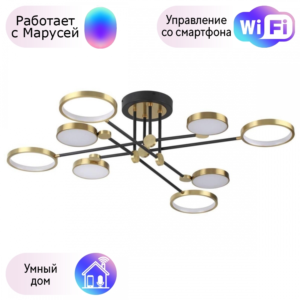 

Потолочная люстра Odeon Light Denzel с поддержкой Маруся 4320/75CL-М