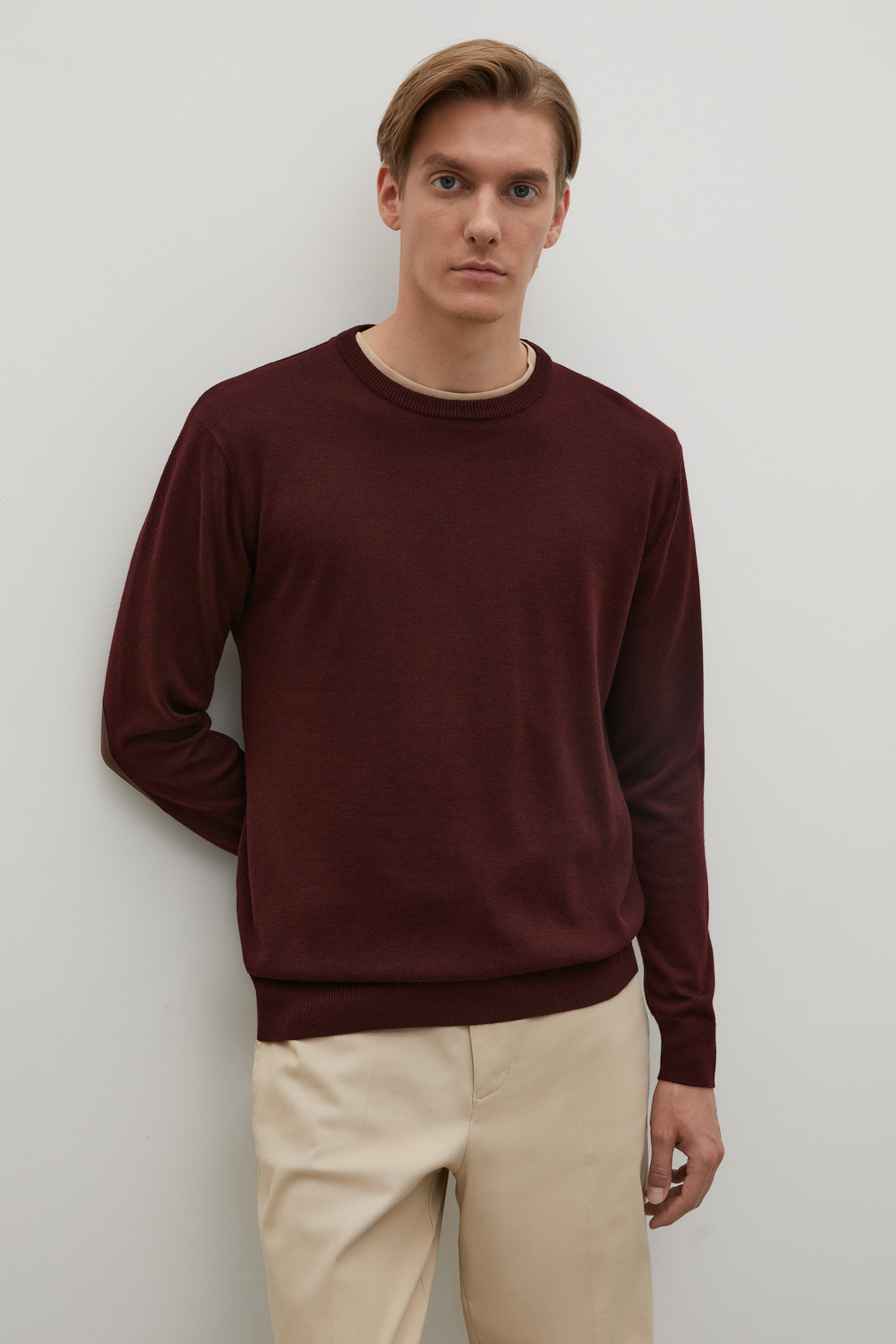 

Джемпер мужской Finn Flare BAS-20103 бордовый S, BAS-20103