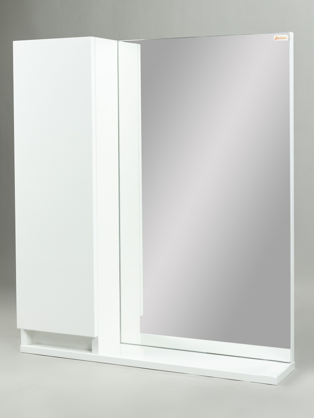 

Зеркало-шкаф BESTEX Simple, 60x15x70, левый, навесной, белый глянец