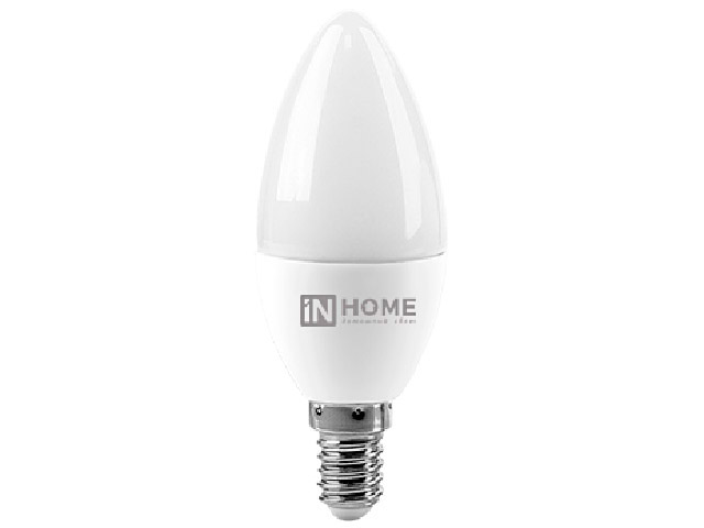 Лампочка In Home LED-Свеча-VC E14 6W 230V 6500K 540Lm 4690612030333