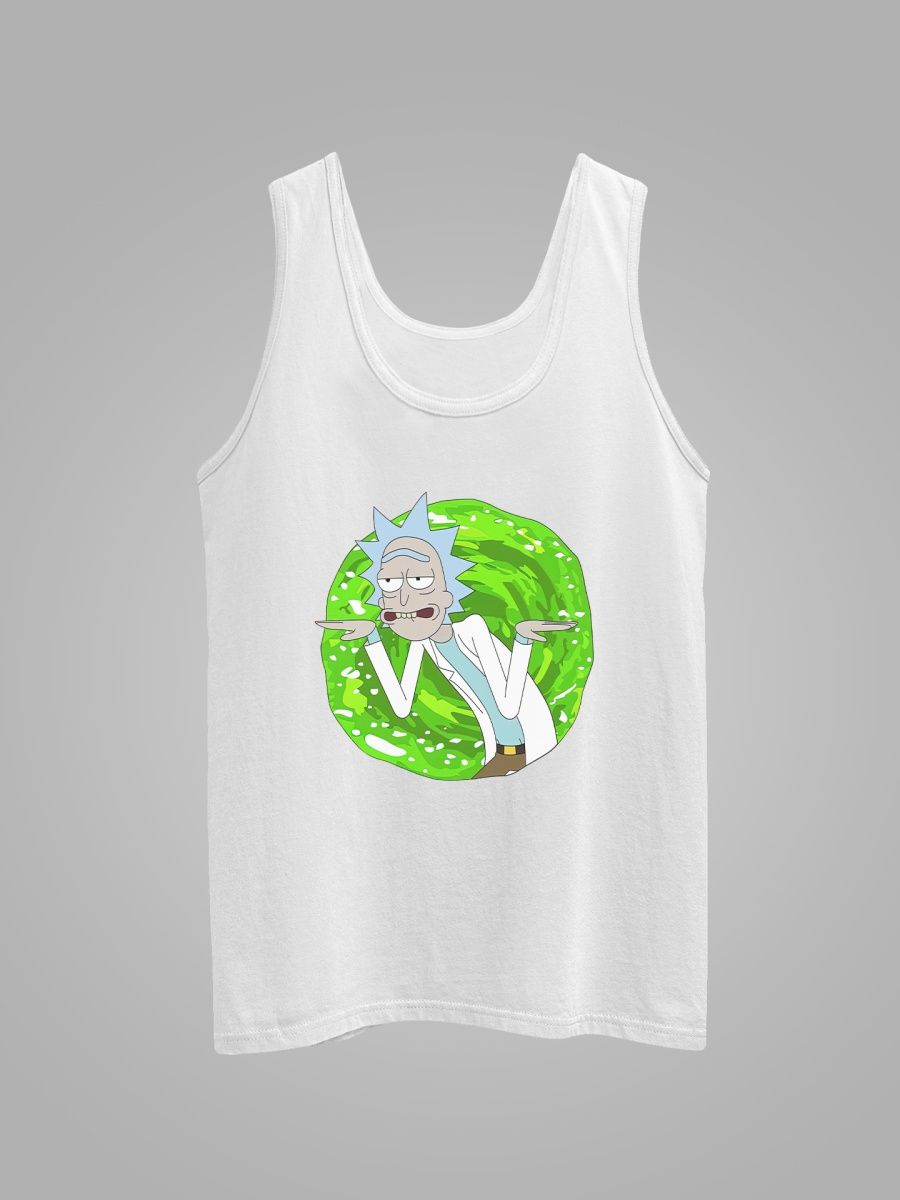 фото Майка унисекс сувенирshop рик и морти/rick and morty 4 белая xl