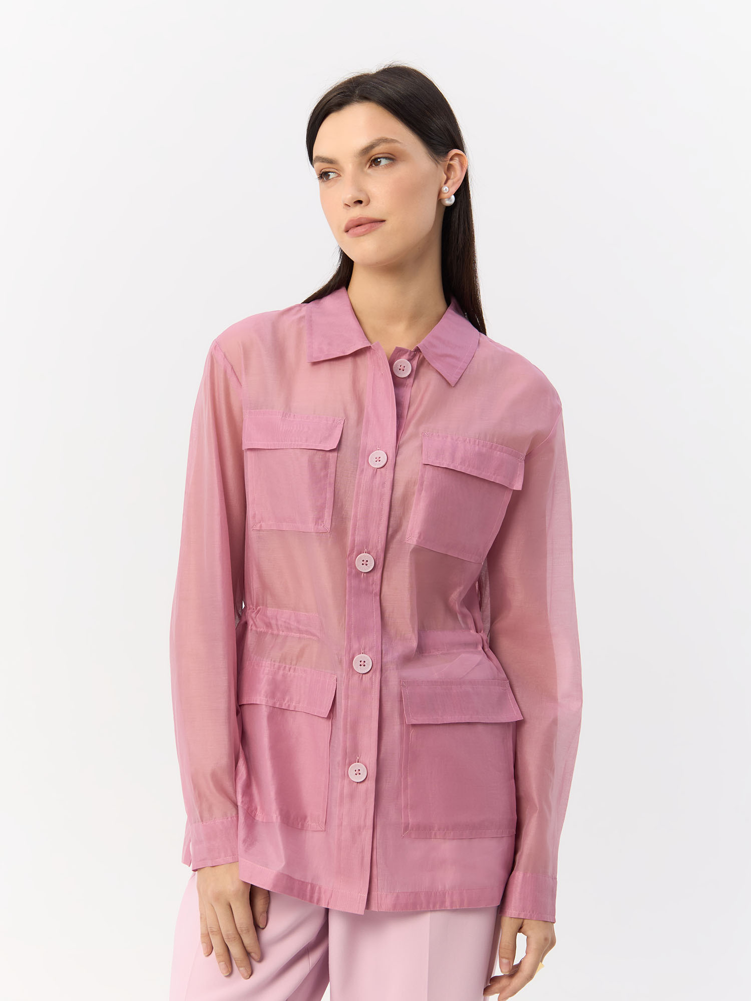 

Блуза женская Gerry Weber 130026-31255-30245 розовая 38, Розовый, 130026-31255