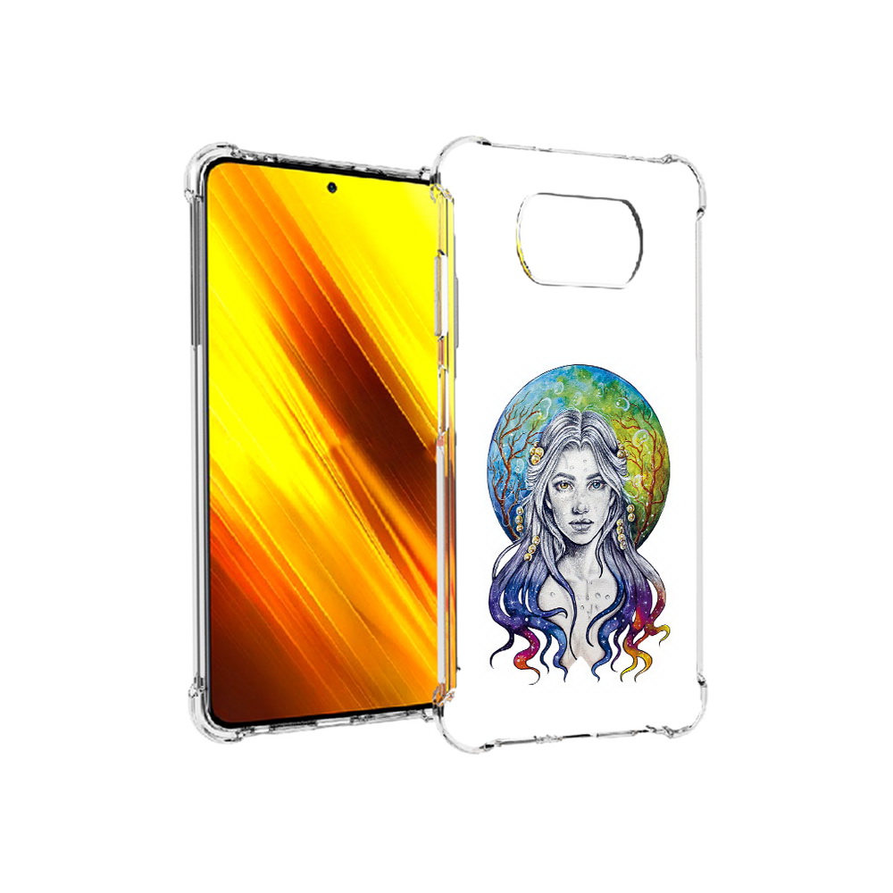 

Чехол MyPads Tocco для Xiaomi Poco X3 девушка с красивыми волосами (PT154881.262.313), Прозрачный, Tocco