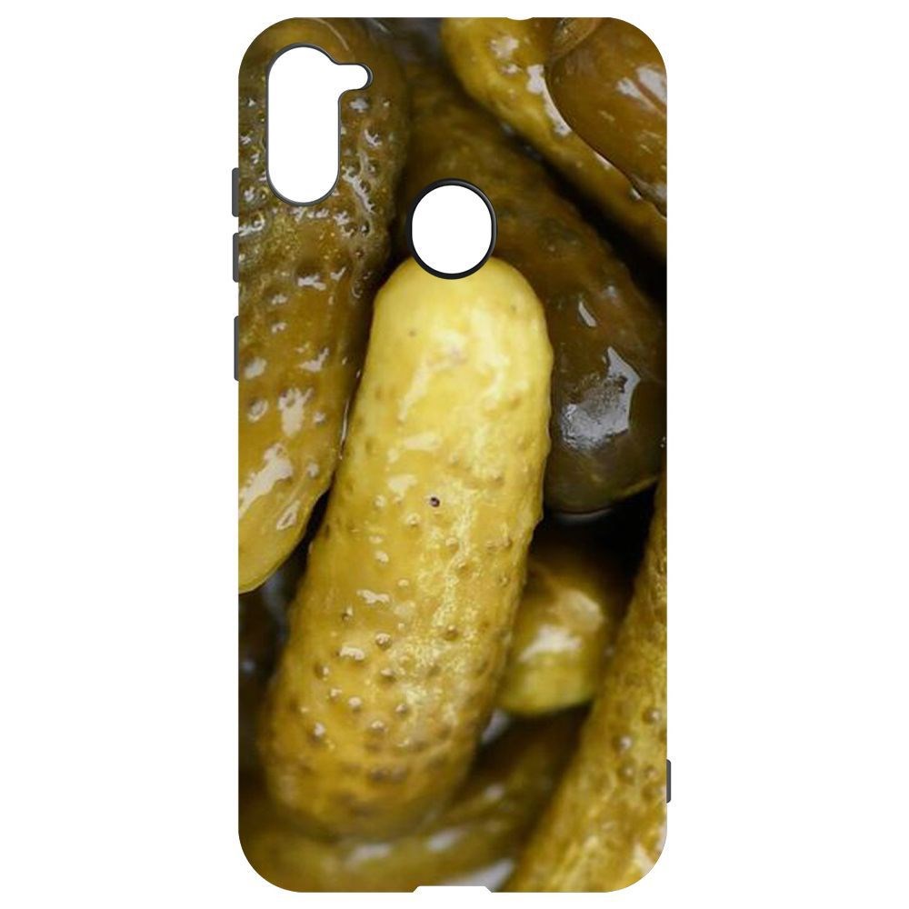 

Чехол-накладка Krutoff Soft Case Огурчики для Samsung Galaxy M11 (M115), Черный