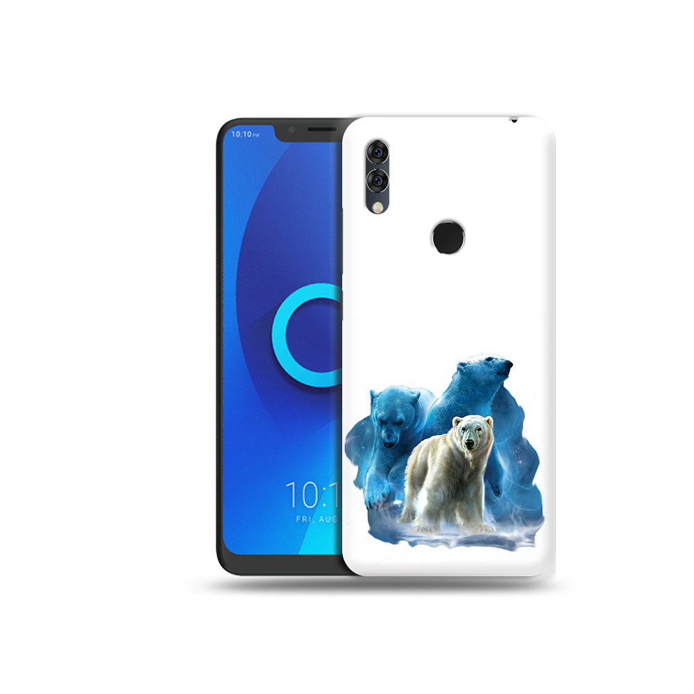 

Чехол MyPads Tocco для Alcatel 5V полярный медведь, Прозрачный, Tocco