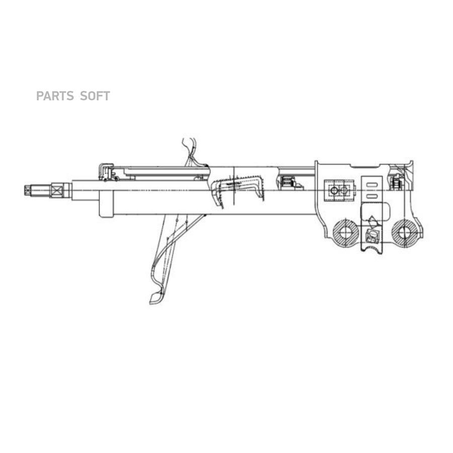 

/ Cykk-391-G Амортизатор | Перед Лев |