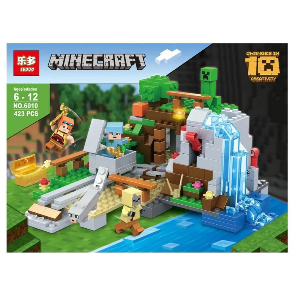 

Конструктор Minecraft MY WORLD 6010 "Засада Крипера" 423 дет