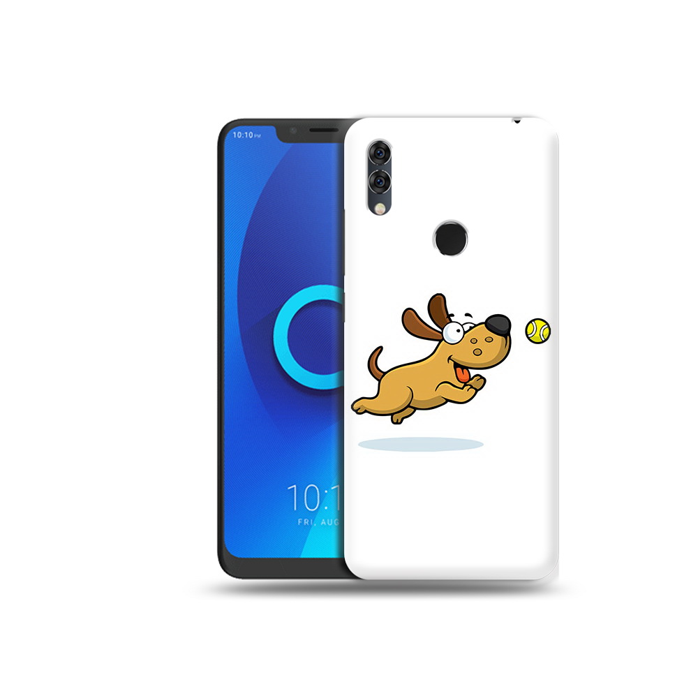 

Чехол MyPads Tocco для Alcatel 5V пёсик, Прозрачный, Tocco
