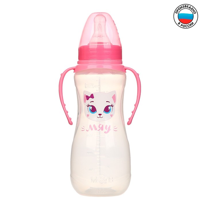 фото Бутылочка для кормления mum&baby, кошечка софи, 250 мл, от 0 мес., розовый