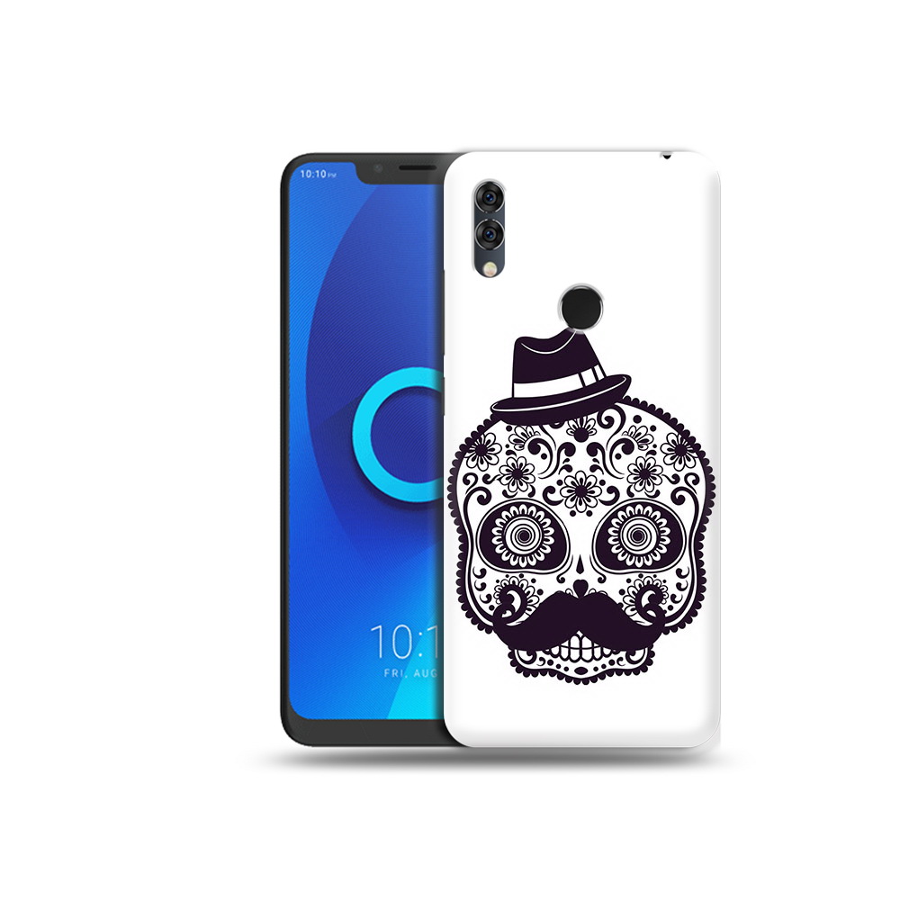 

Чехол MyPads Tocco для Alcatel 5V разрисованный скелет, Прозрачный, Tocco