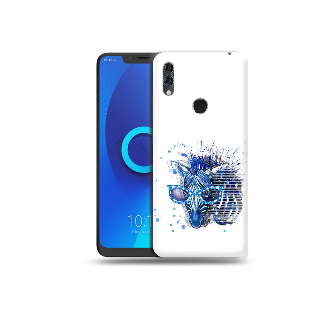 

Чехол MyPads Tocco для Alcatel 5V расплывчатая зебра, Прозрачный, Tocco