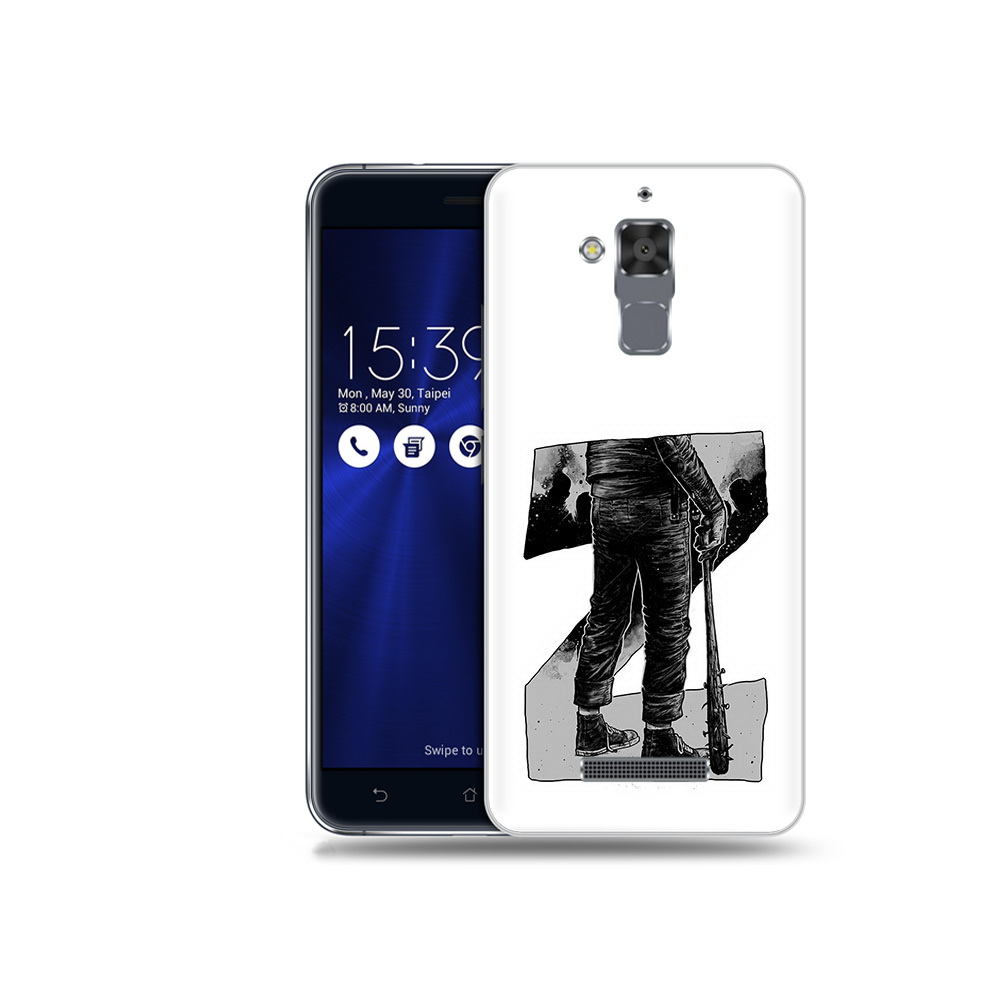 

Чехол MyPads Tocco для Asus ZenFone 3 Max ‏(ZC520TL) воин черно белый, Tocco