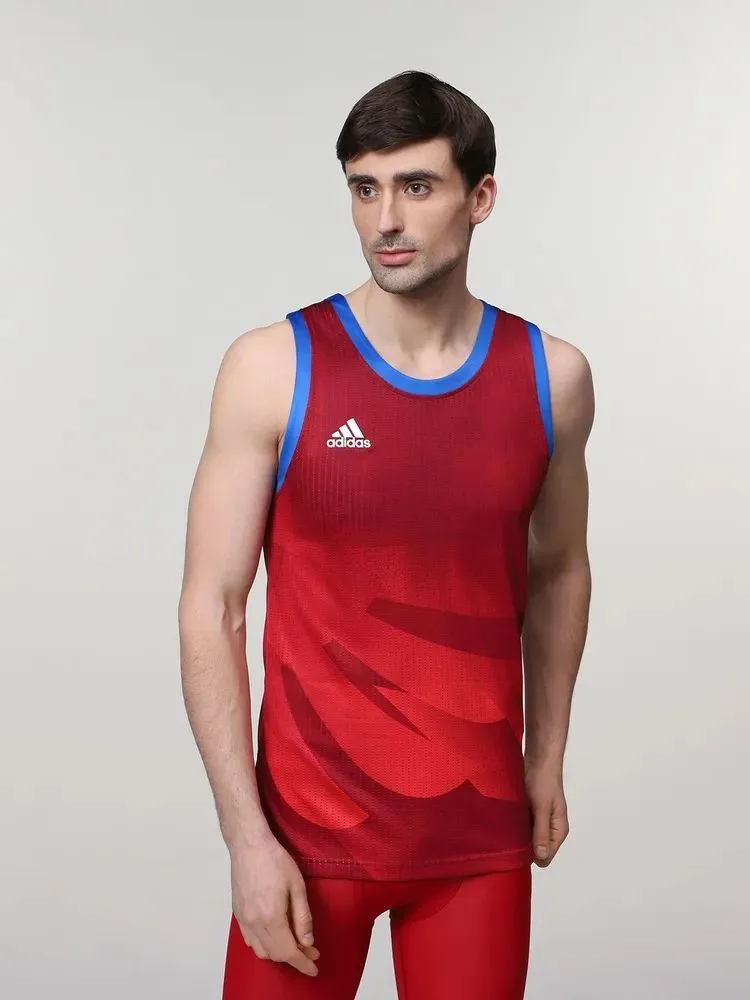 Футболка мужская Adidas Jersey красная XL 7149₽