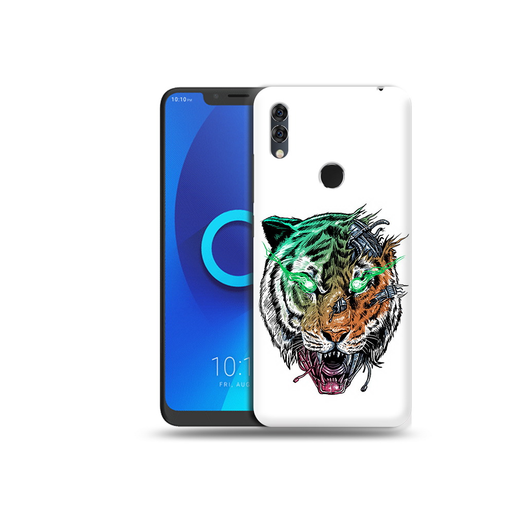 

Чехол MyPads Tocco для Alcatel 5V робо-тигр, Прозрачный, Tocco
