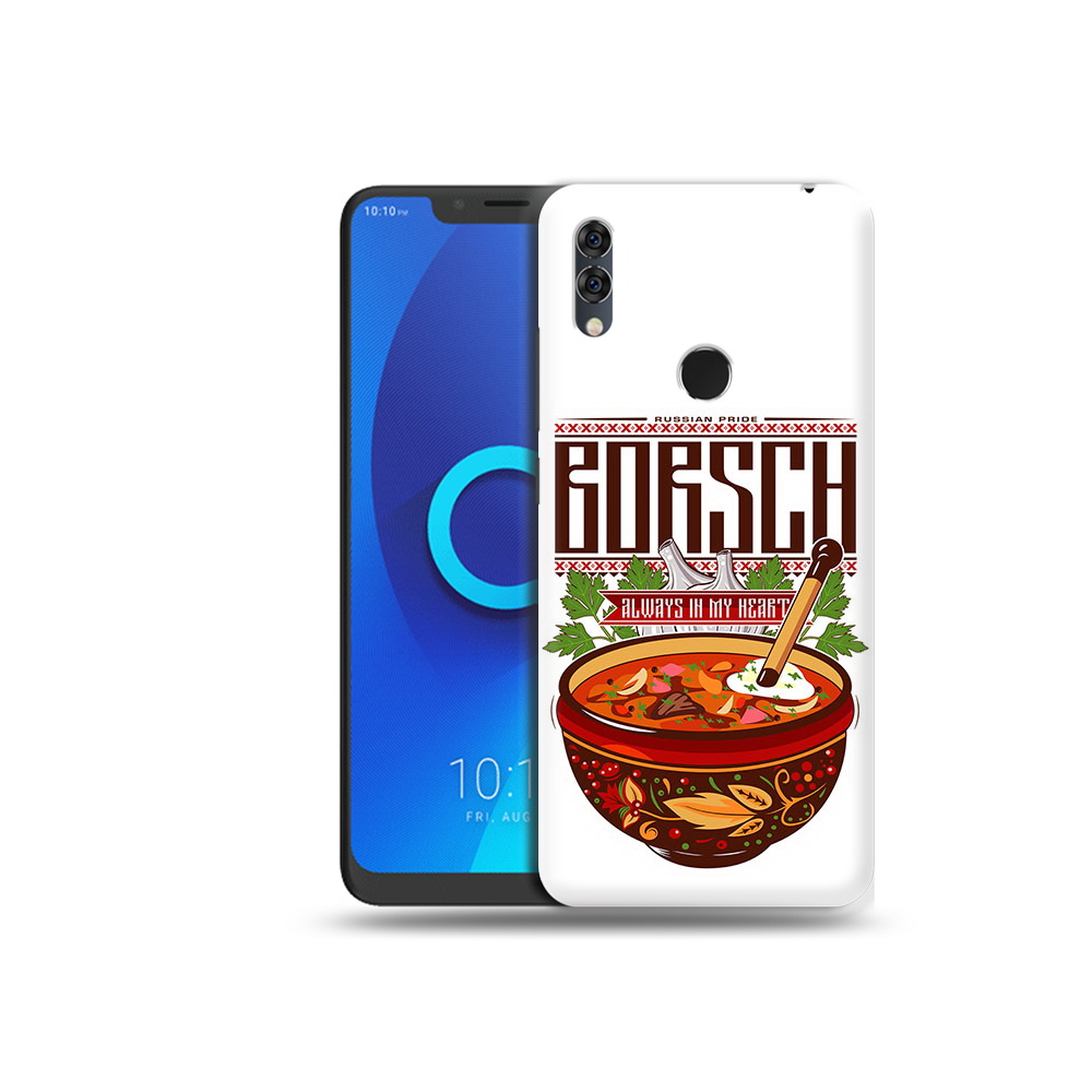 

Чехол MyPads Tocco для Alcatel 5V русский борщ, Прозрачный, Tocco