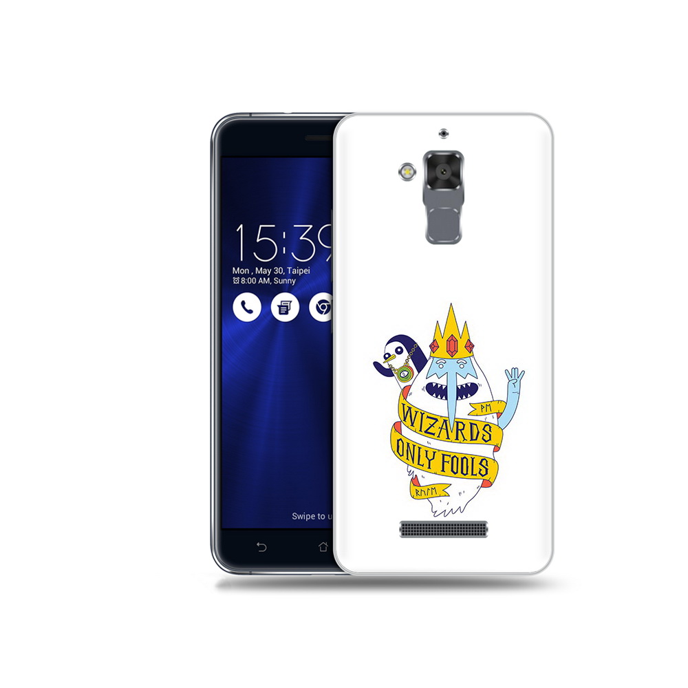 

Чехол MyPads Tocco для Asus ZenFone 3 Max (ZC520TL) время приключений снежный король, Прозрачный, Tocco