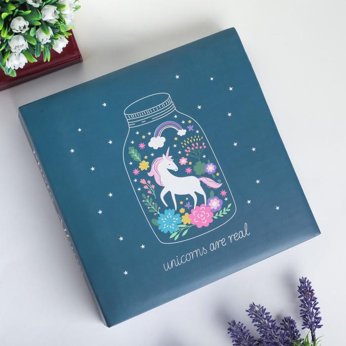 

Фотоальбом на 200 фото 10х15 см Единорог МИКС 22х22х5 см