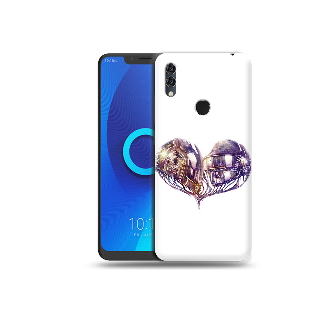 

Чехол MyPads Tocco для Alcatel 5V сердце абстракция, Прозрачный, Tocco