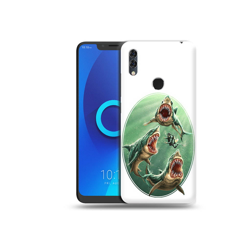 

Чехол MyPads Tocco для Alcatel 5V синяя бездна, Прозрачный, Tocco
