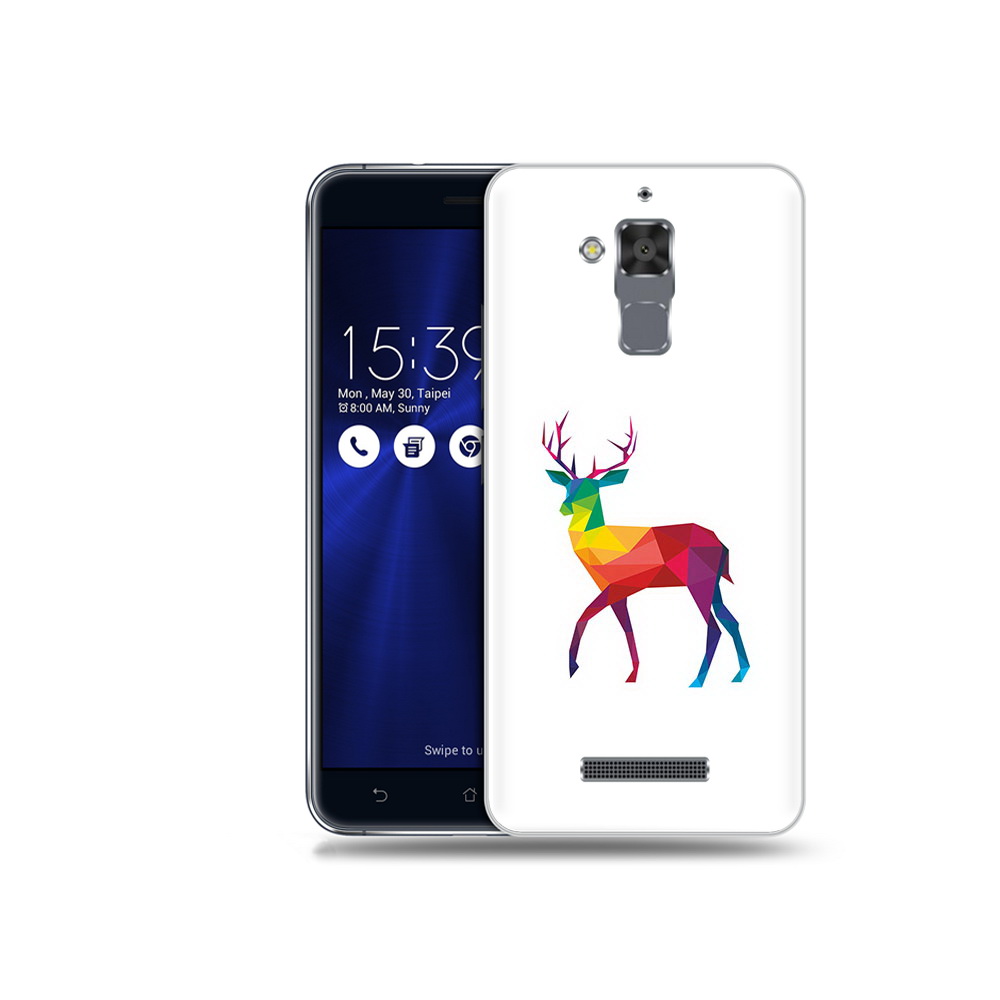 

Чехол MyPads Tocco для Asus ZenFone 3 Max (ZC520TL) геометрический олень, Прозрачный, Tocco