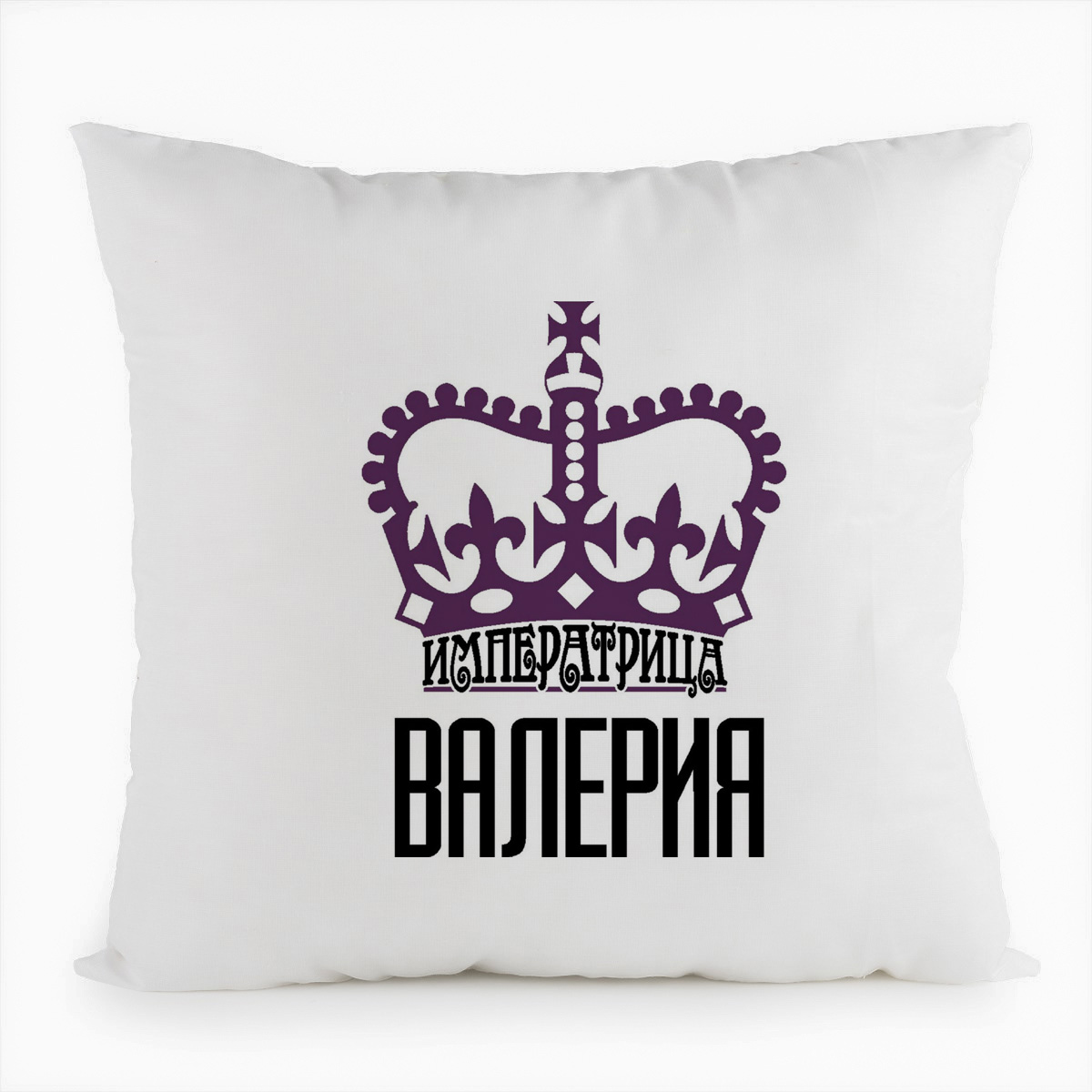 

Подушка белая CoolPodarok Императрица Валерия, Белый
