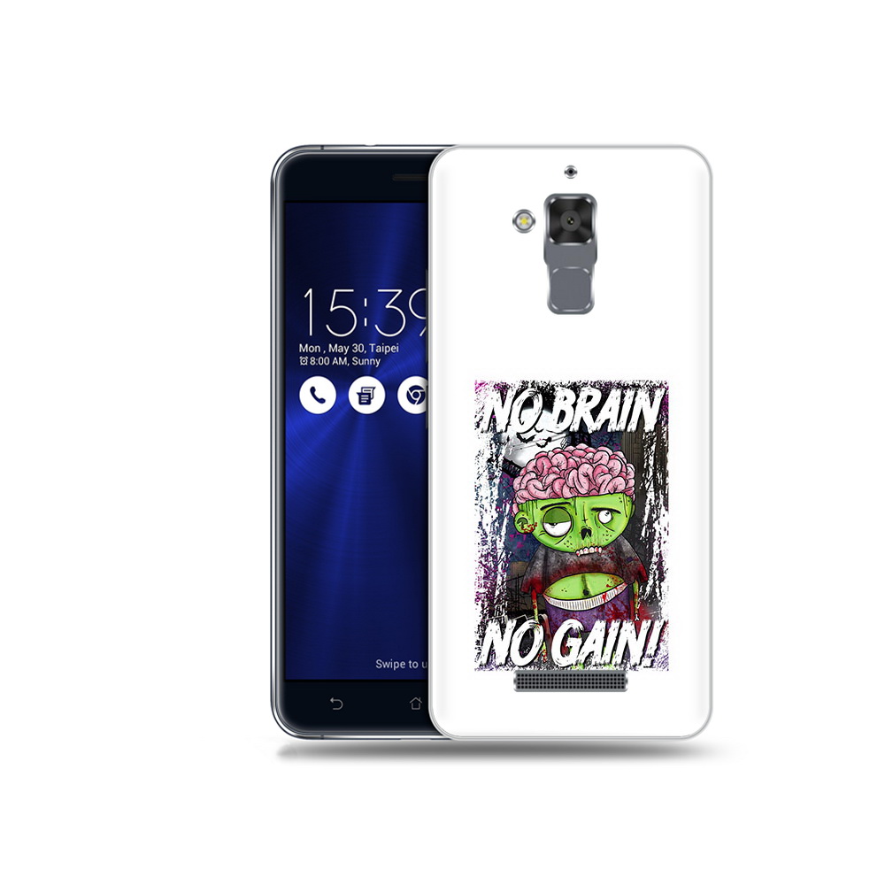 

Чехол MyPads Tocco для Asus ZenFone 3 Max (ZC520TL) глупый зомби, Прозрачный, Tocco