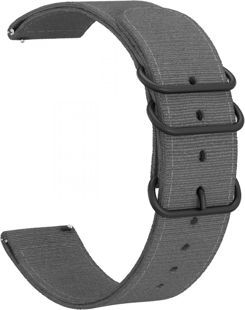 

Ремешок тканевый GSMIN Dim 20 для Garmin Venu (Серый), Ремешок тканевый GSMIN Dim 20 для Garmin Venu