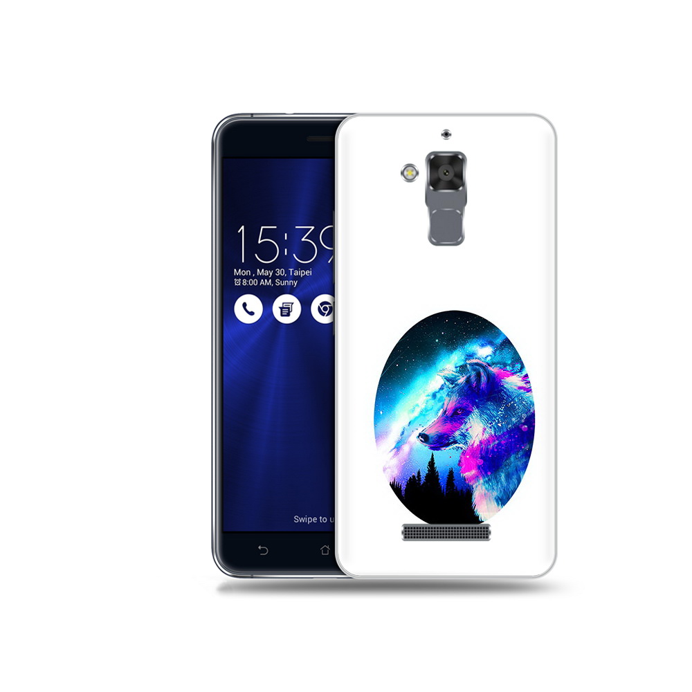 Чехол MyPads Tocco для Asus ZenFone 3 Max ?(ZC520TL) голубой волк