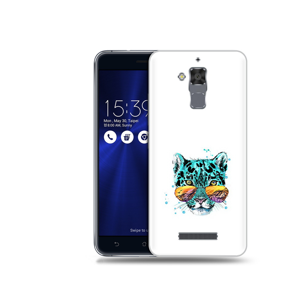 

Чехол MyPads Tocco для Asus ZenFone 3 Max (ZC520TL) голубой лео, Прозрачный, Tocco