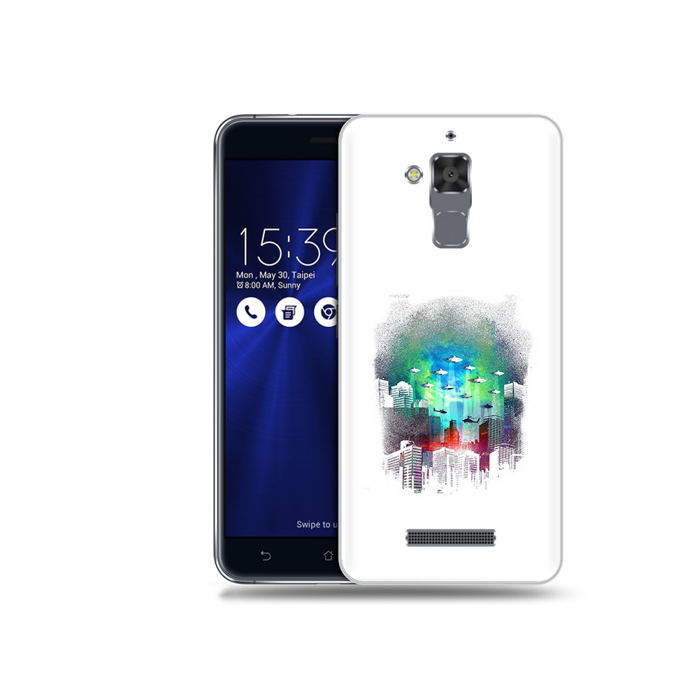 

Чехол MyPads Tocco для Asus ZenFone 3 Max (ZC520TL) город в свечении, Прозрачный, Tocco