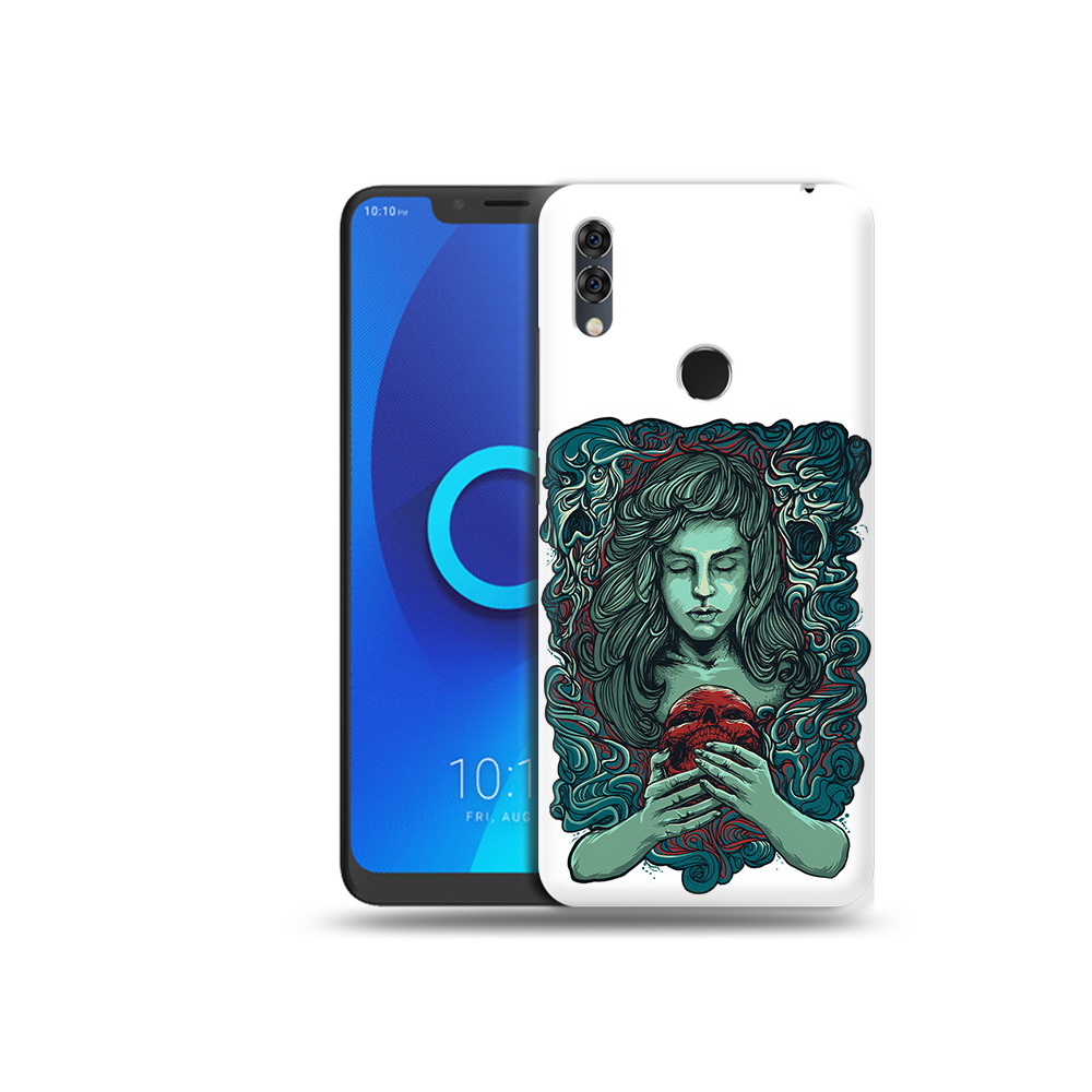 

Чехол MyPads Tocco для Alcatel 5V спящая девушка, Прозрачный, Tocco