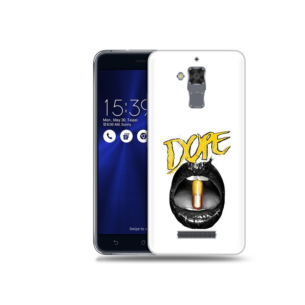 

Чехол MyPads Tocco для Asus ZenFone 3 Max (ZC520TL) губы, Прозрачный, Tocco