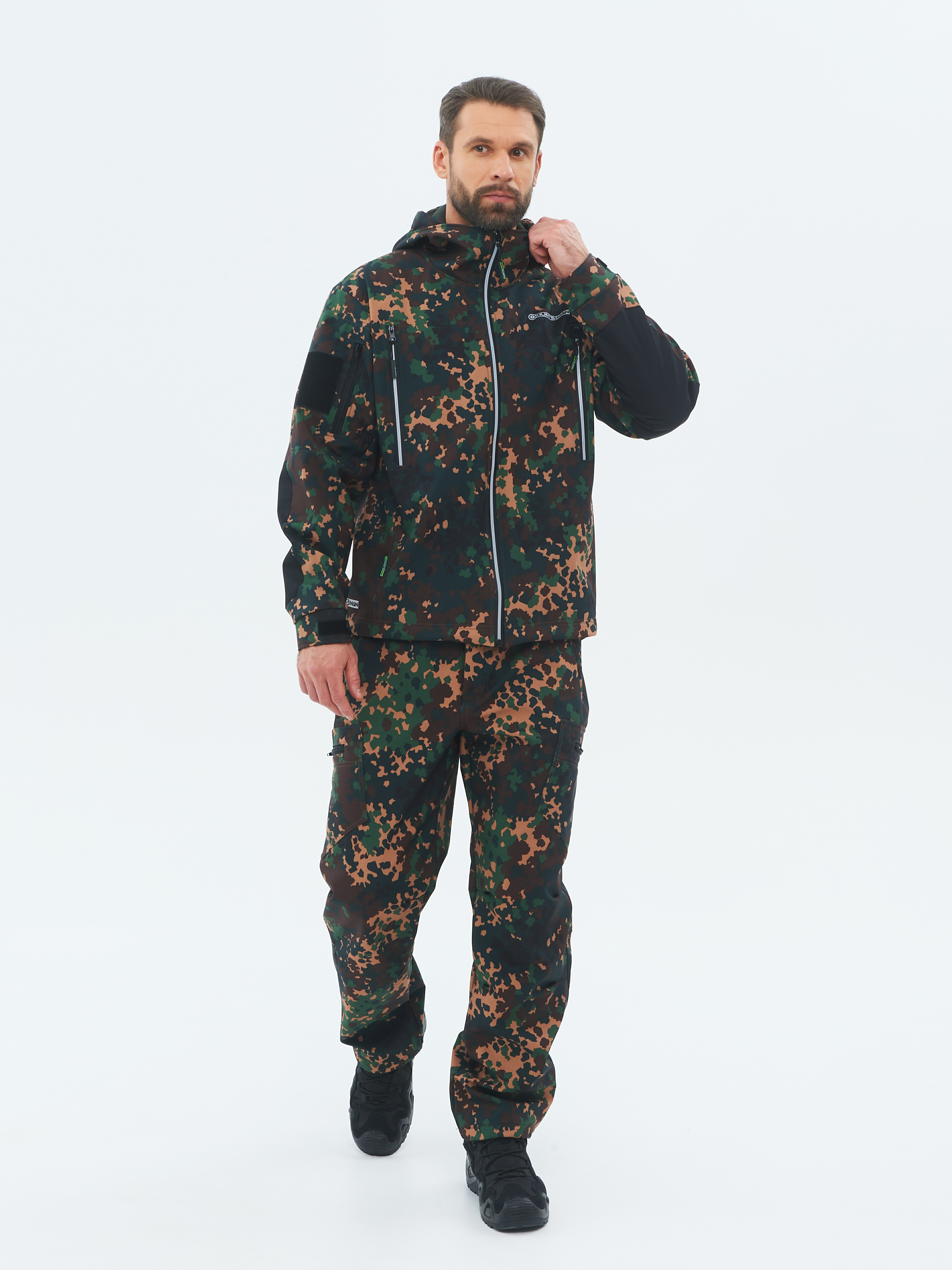 

Костюм демисезонный Huntsman Камелот ткань Softshell цвет Излом 56-58 182, Коричневый, Камелот