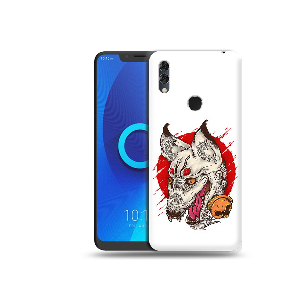 

Чехол MyPads Tocco для Alcatel 5V страшная собака, Прозрачный, Tocco