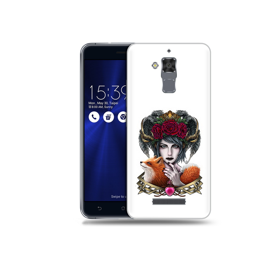 

Чехол MyPads Tocco для Asus ZenFone 3 Max (ZC520TL) девушка с лисой, Прозрачный, Tocco