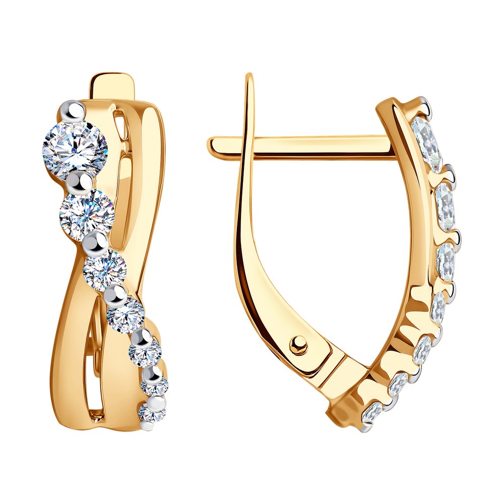 

Серьги женские из золота SOKOLOV 028926, фианит, 028926