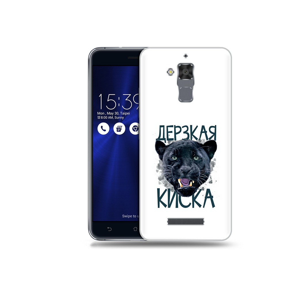 

Чехол MyPads Tocco для Asus ZenFone 3 Max (ZC520TL) дерзкая киска, Прозрачный, Tocco