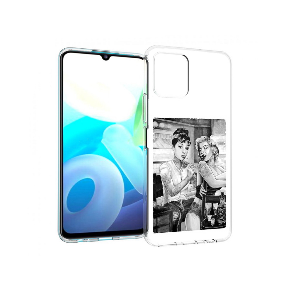 

Чехол MyPads Tocco для Vivo Y15s тату мастер (PT224456.390.637), Прозрачный, Tocco